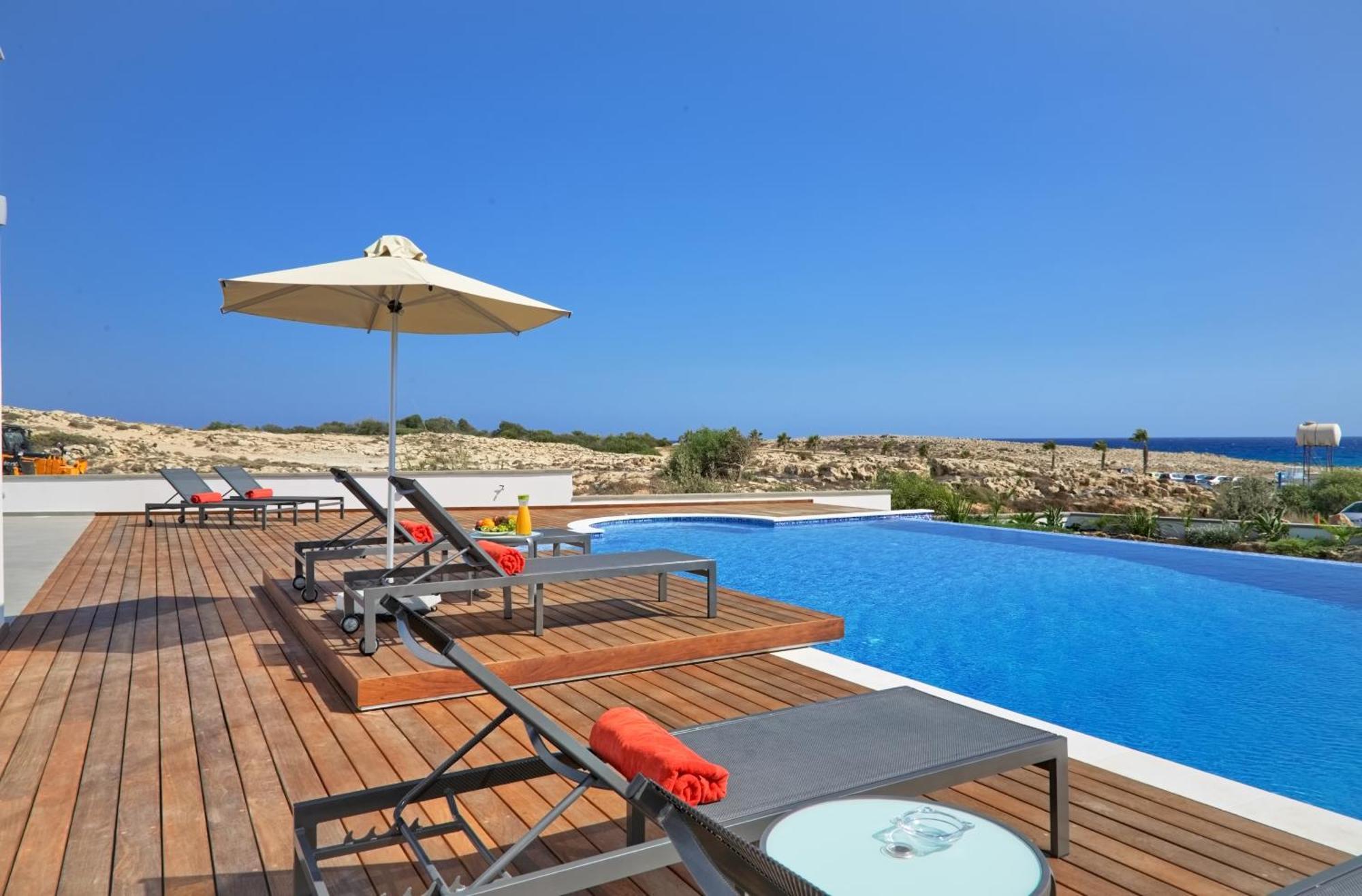 Beachfront Luxury Villa Idania Ayia Napa Exterior photo